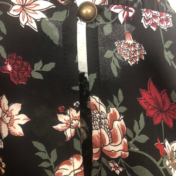 Ophelia Roe High Neck Mock Floral Dress Small - Picture 14 of 14